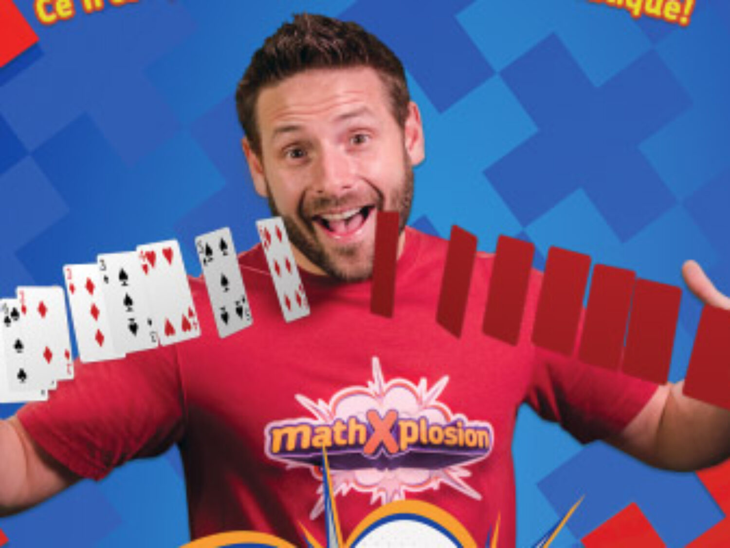 Eric from MathXplosion with cards