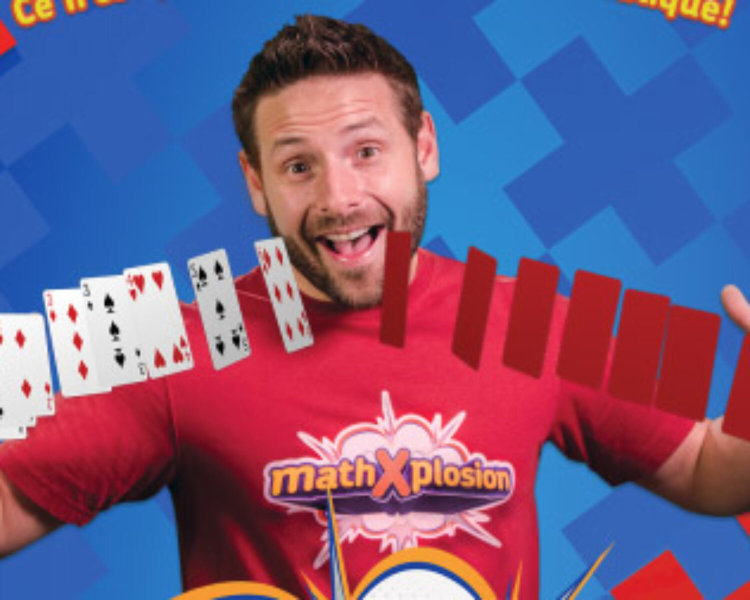Eric from MathXplosion with cards